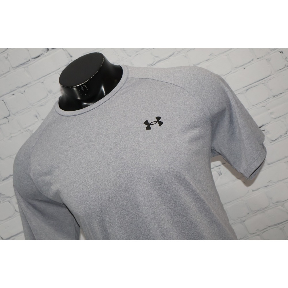 Under Armour Tech Tee Mens XL Gray Workout Loose Fit Athletic Gym Shirt